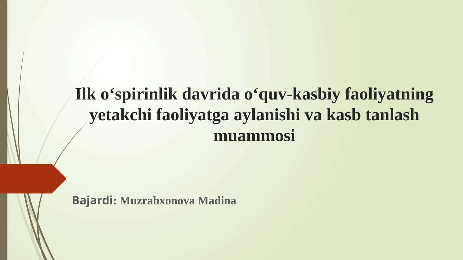 Ilko‘spirinlik davri 1