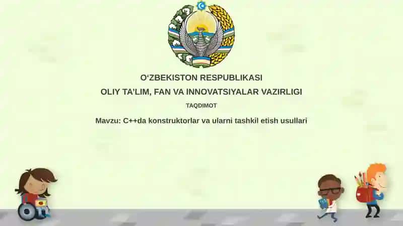 C++dakonstruktorlarvaularnitashkiletishusullari