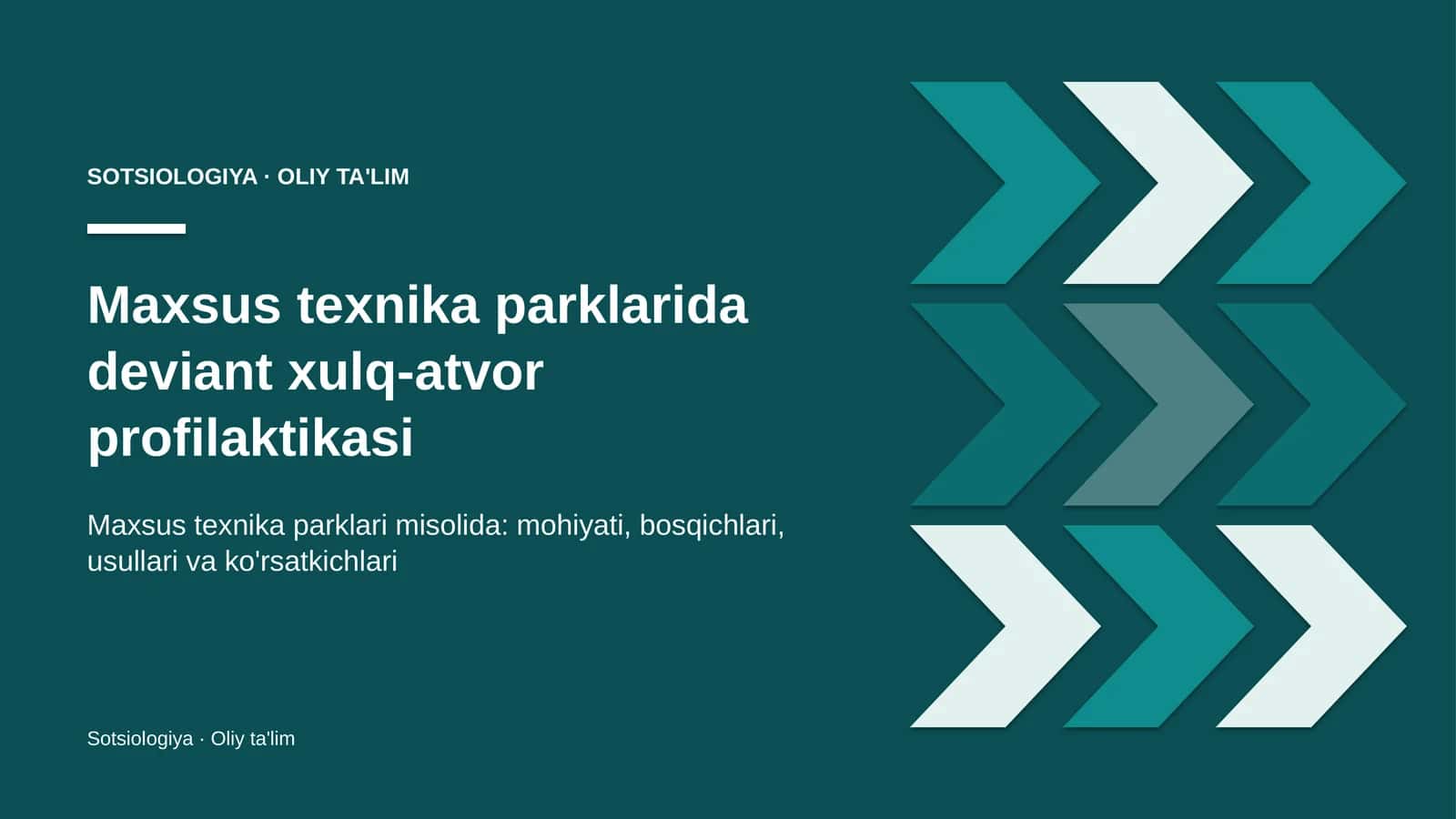 maxsus texnika parklarida deviant xulq atvor profilaktikasi 5401 1
