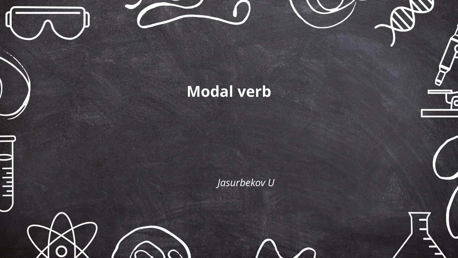 Modal verb 1