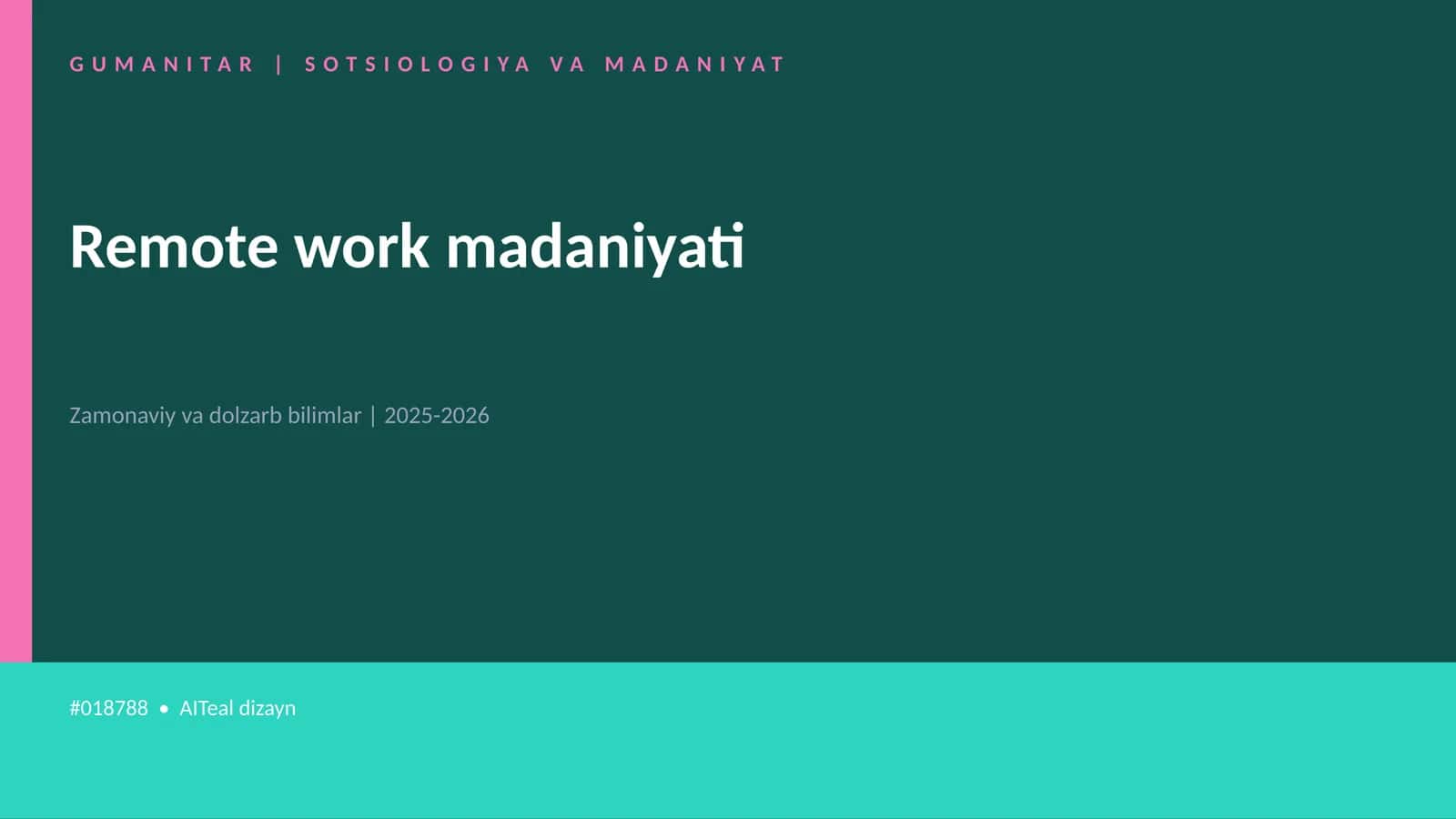 Remote work madaniyati 1