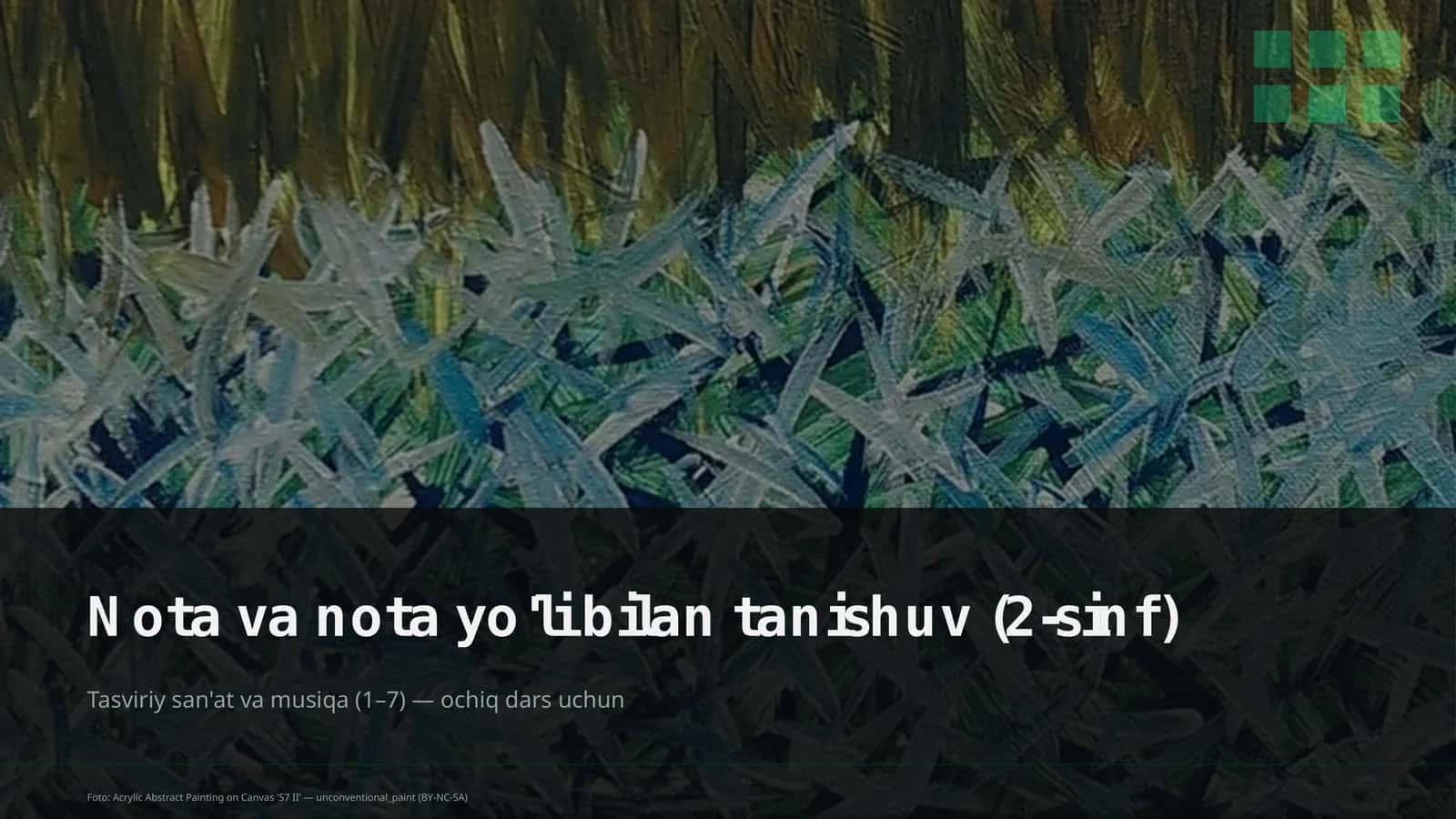 Tasviriy san'at va musiqa (1–7) 1
