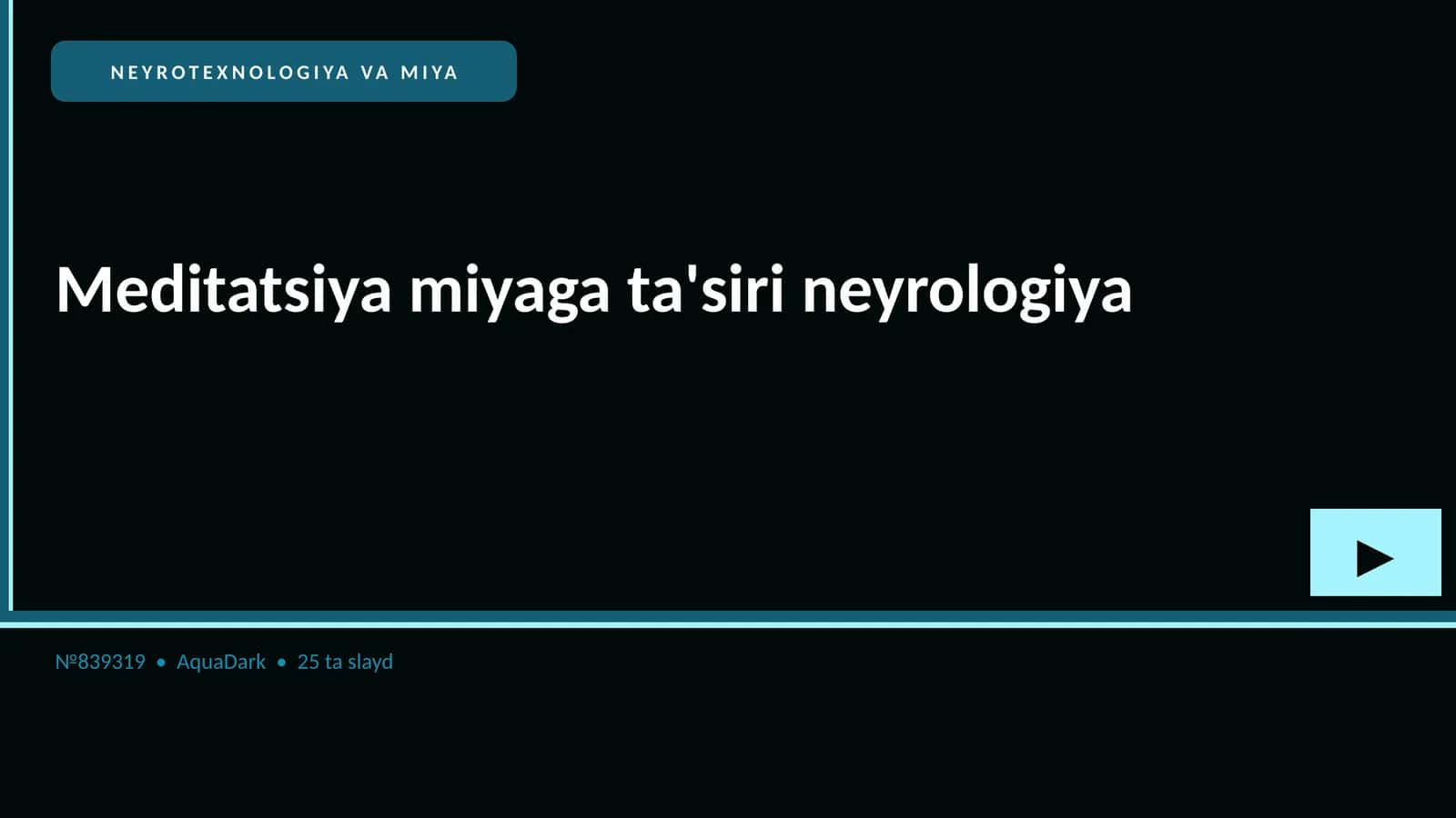 NEYROTEXNOLOGIYA VA MIYA 1