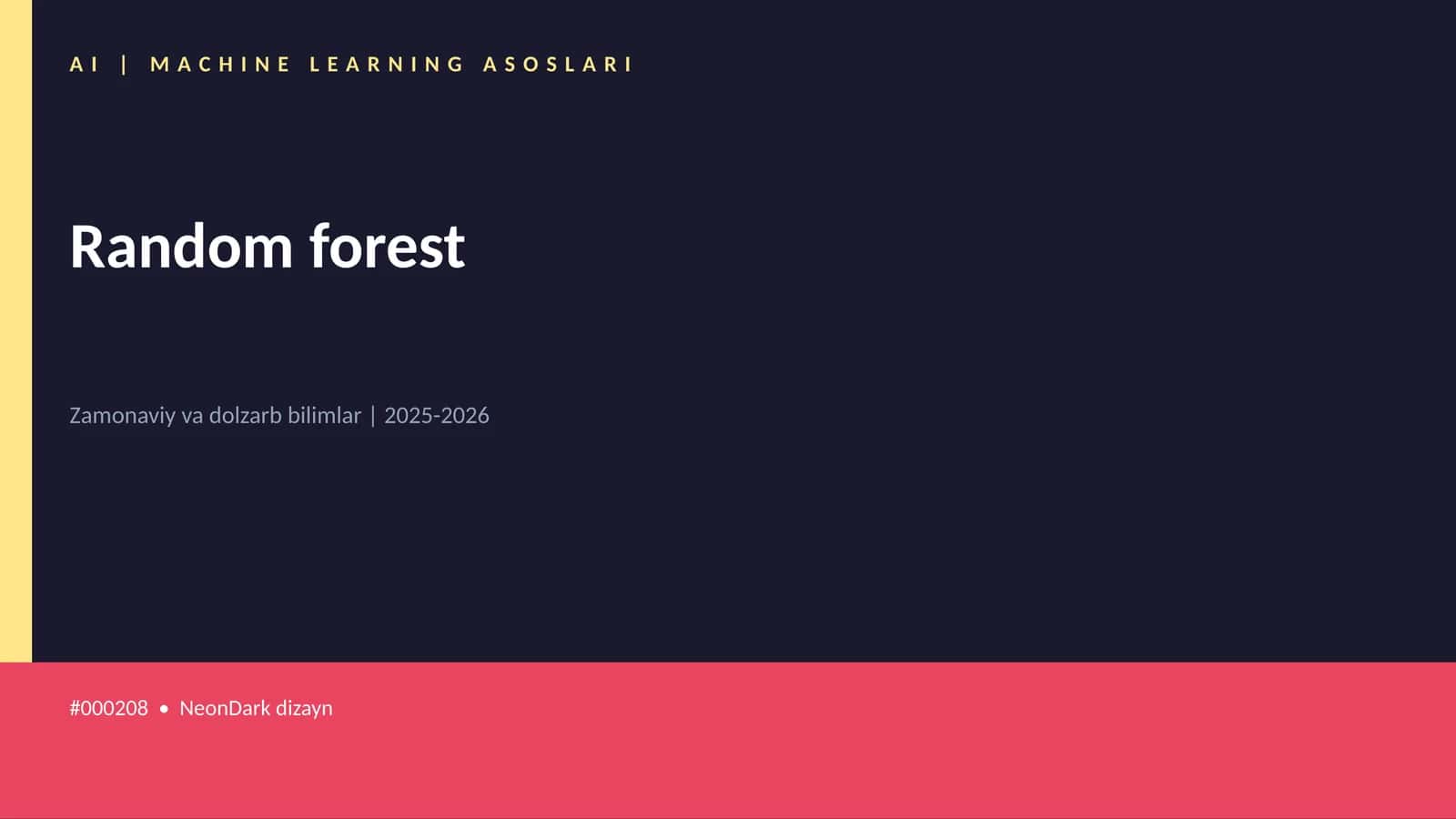 Random forest 1
