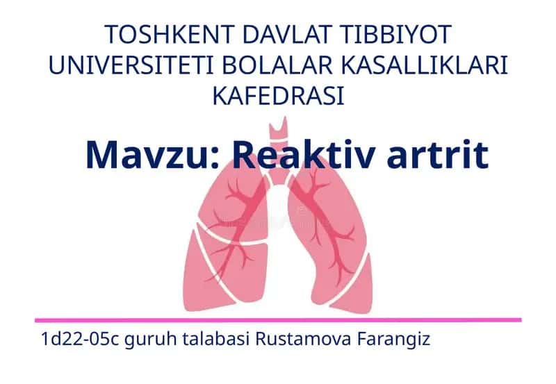 Reaktiv artrit 1