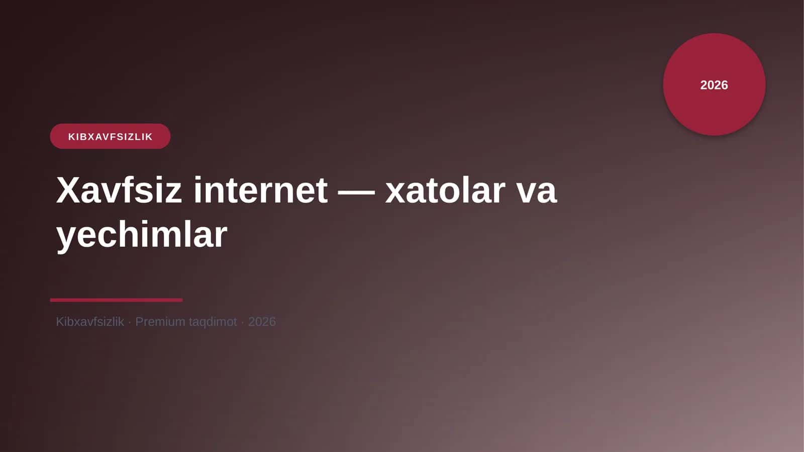 Xavfsiz internet — xatolar va yechimlar 1