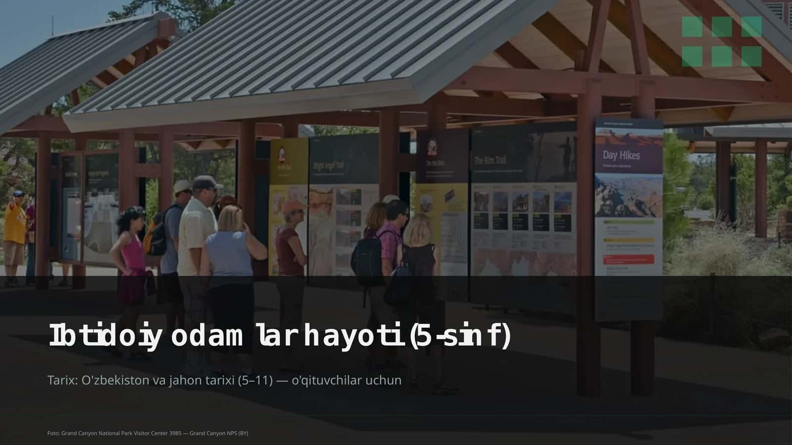 Ibtidoiy odamlar hayoti (5-sinf) 1