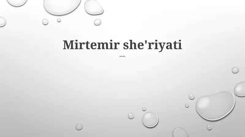 Mirtemirning Meros 1