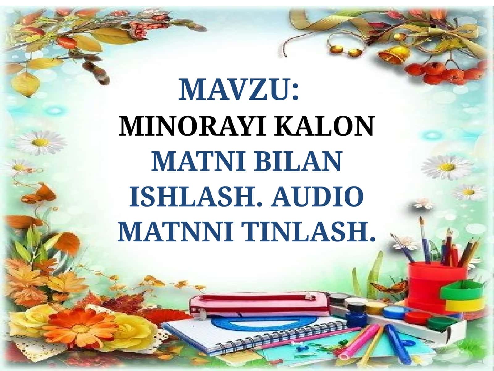 MINORAYI KALON 1
