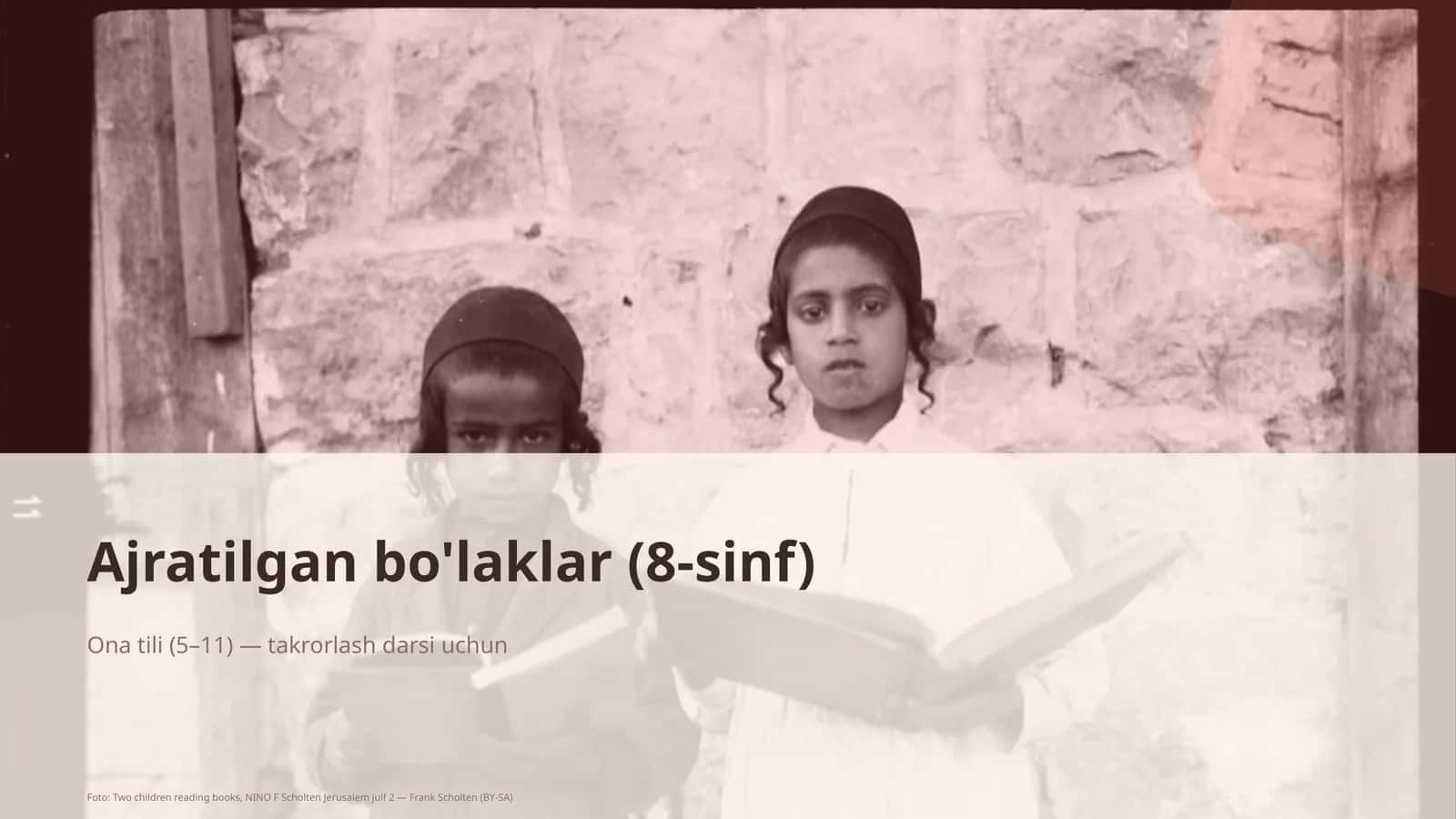 Ajratilgan bo'laklar (8-sinf) 1
