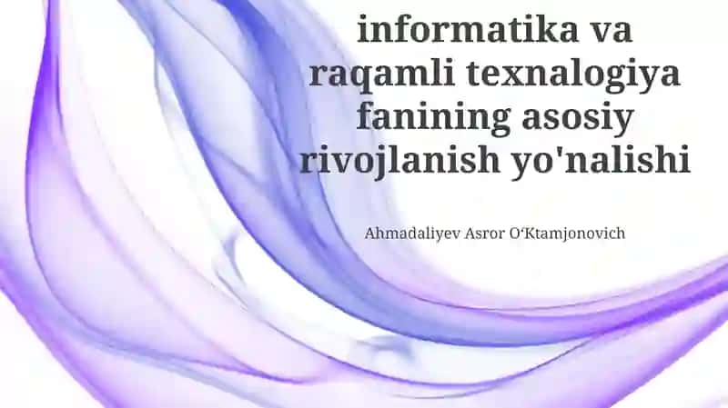 Sun'iy Intellekt va Mashina O'rganishi