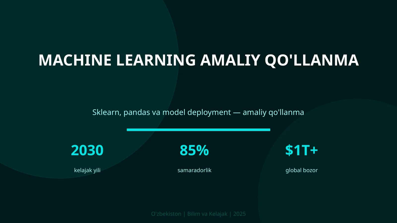 Machine learning amaliy qo'llanma 1