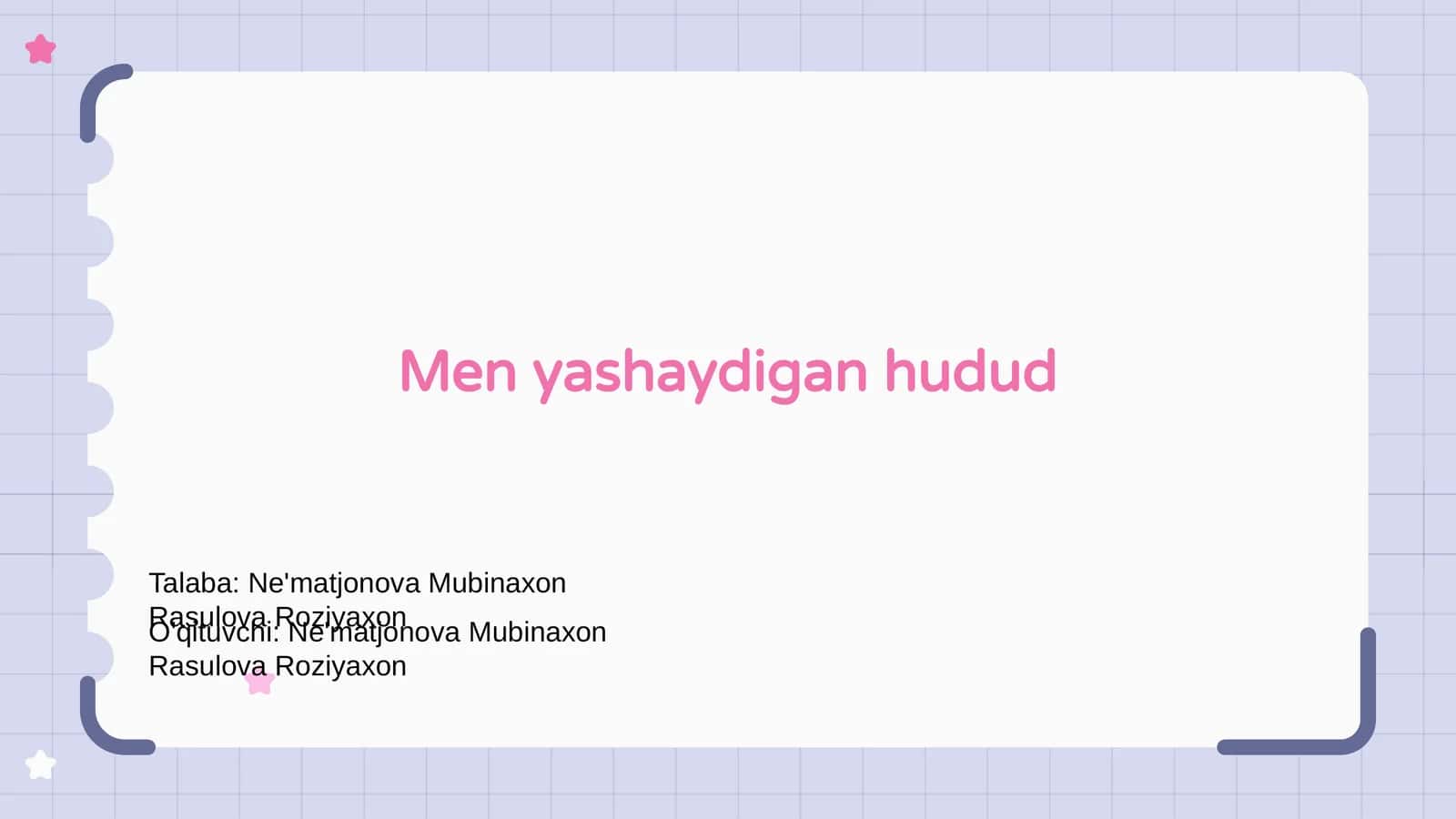Men yashaydigan hudud 1