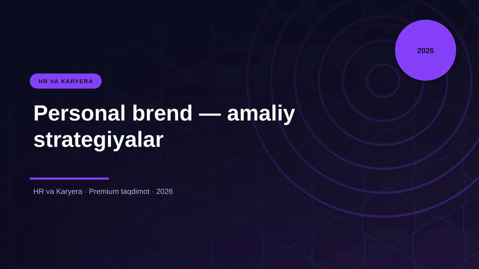Personal brend — amaliy strategiyalar 1