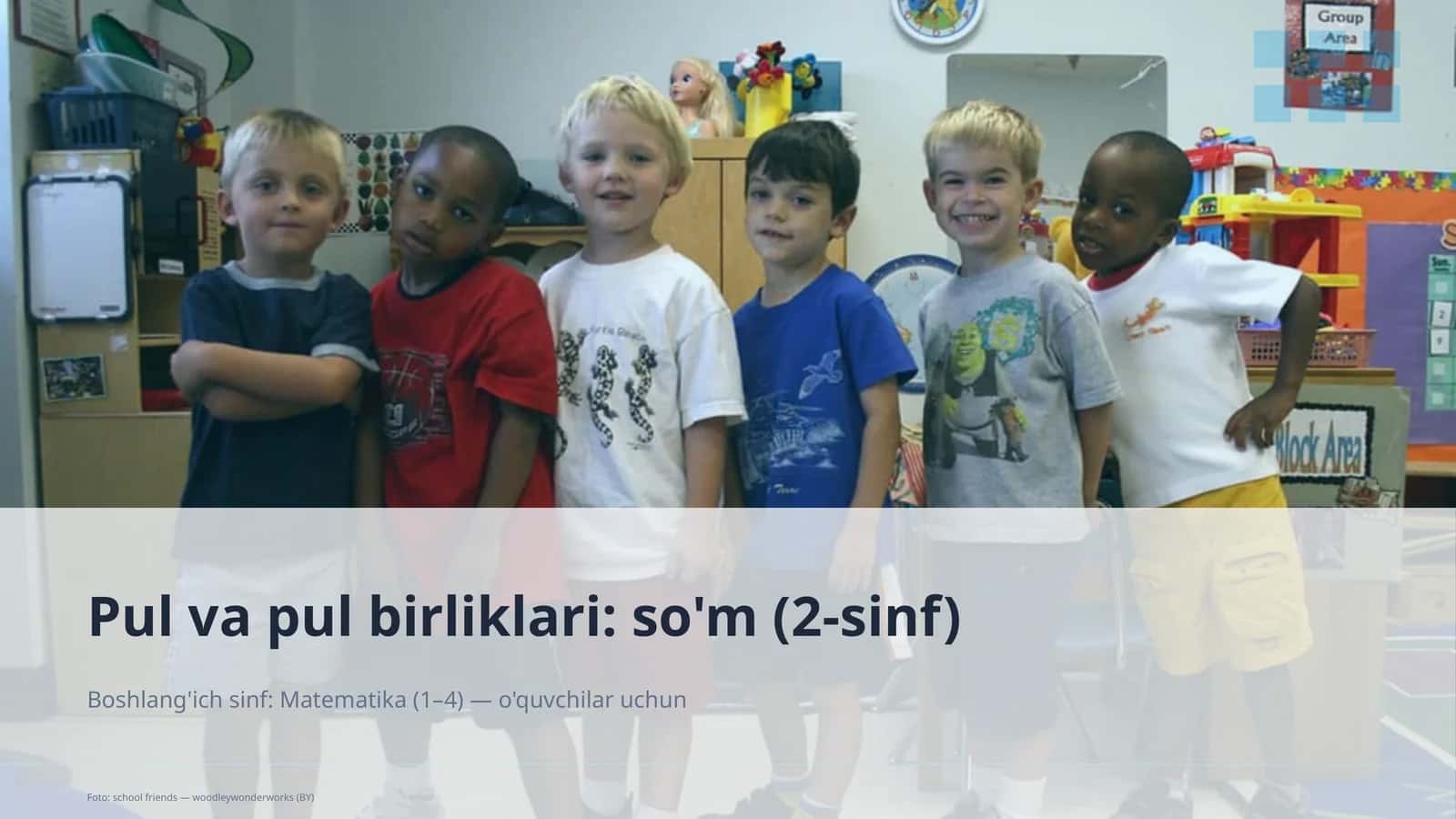 Pul va pul birliklari: so'm (2-sinf) 1