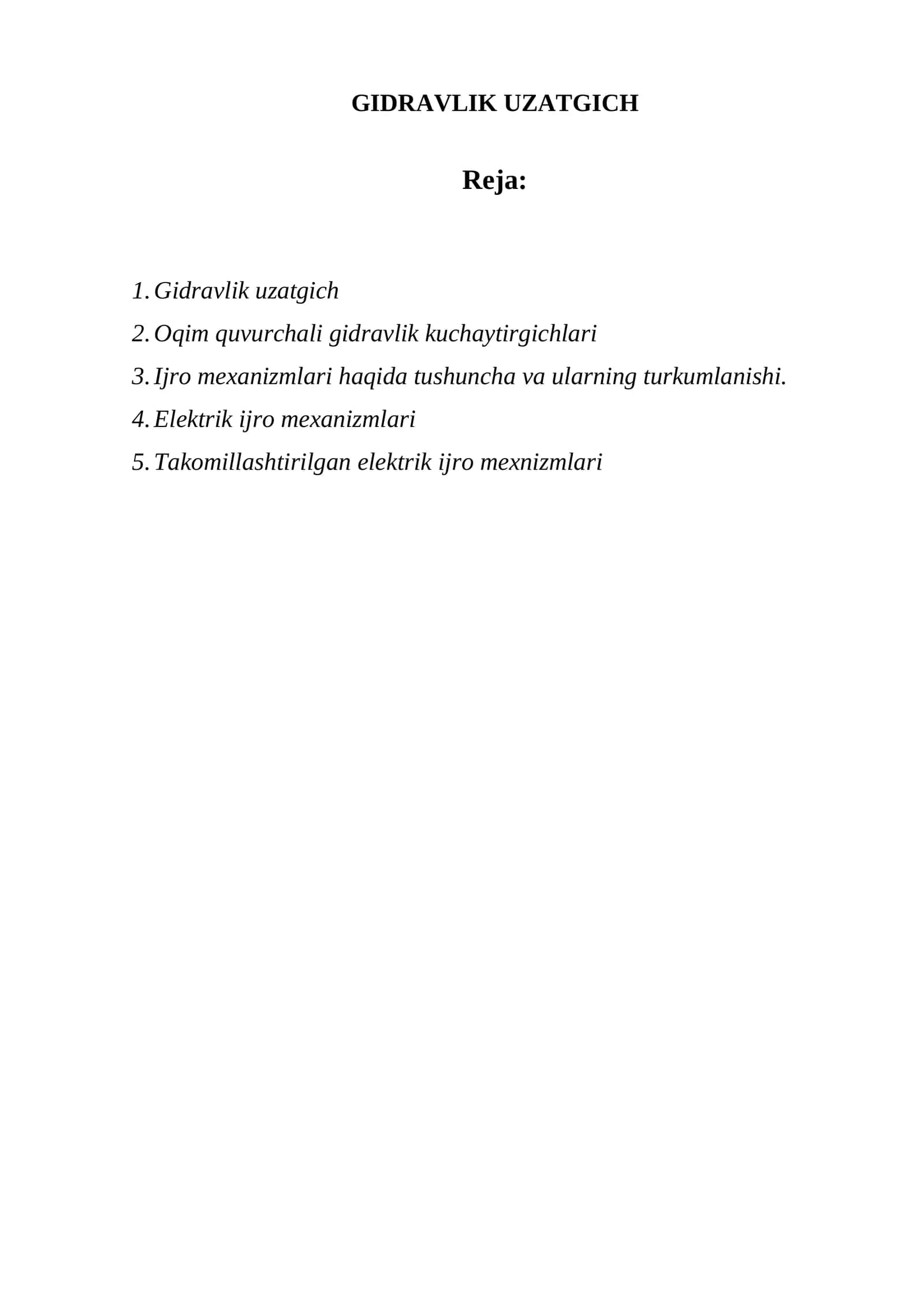 GIDRAVLIK UZATGICH 1