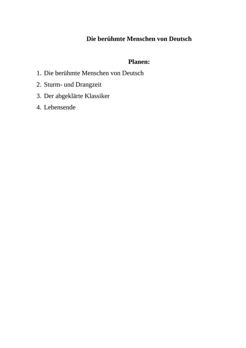 Die berühmte Menschen von Deutsch 1