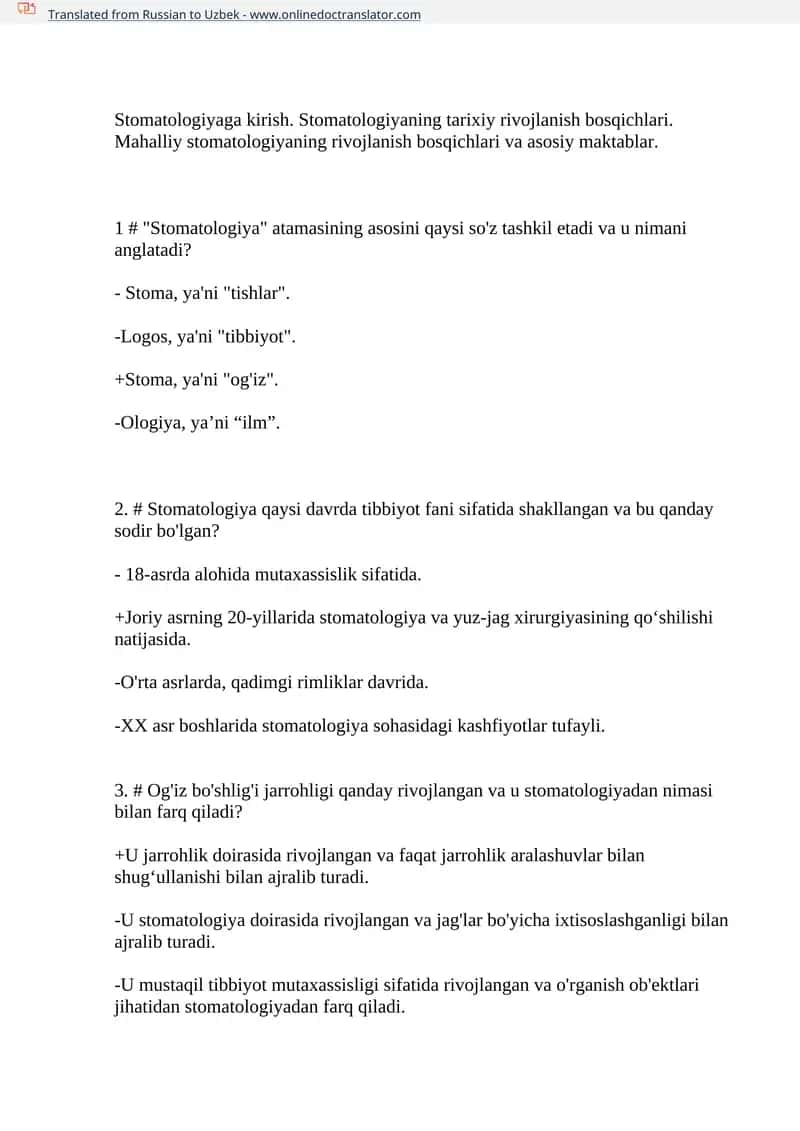 Stomatologiyaga kirish 1