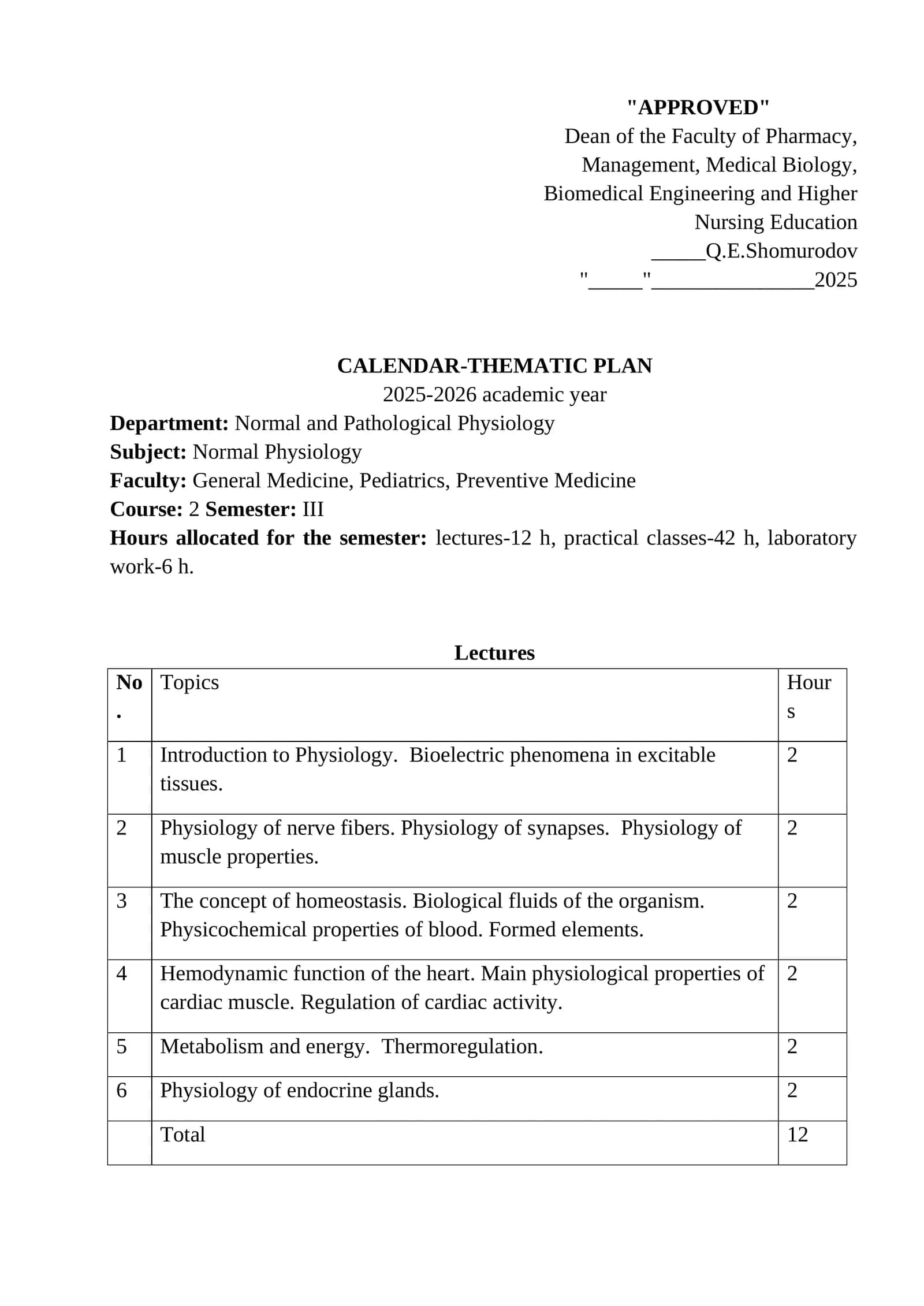 CALENDAR-THEMATIC PLAN 1