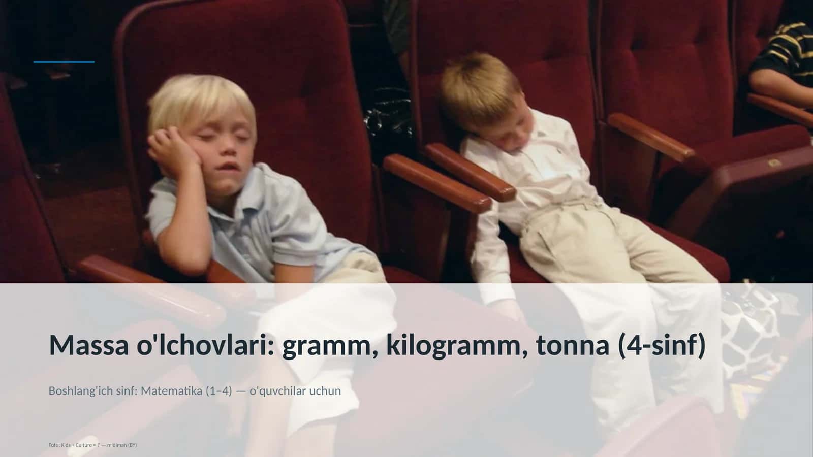 Massa o'lchovlari: gramm, kilogramm, tonna (4-sinf) 1