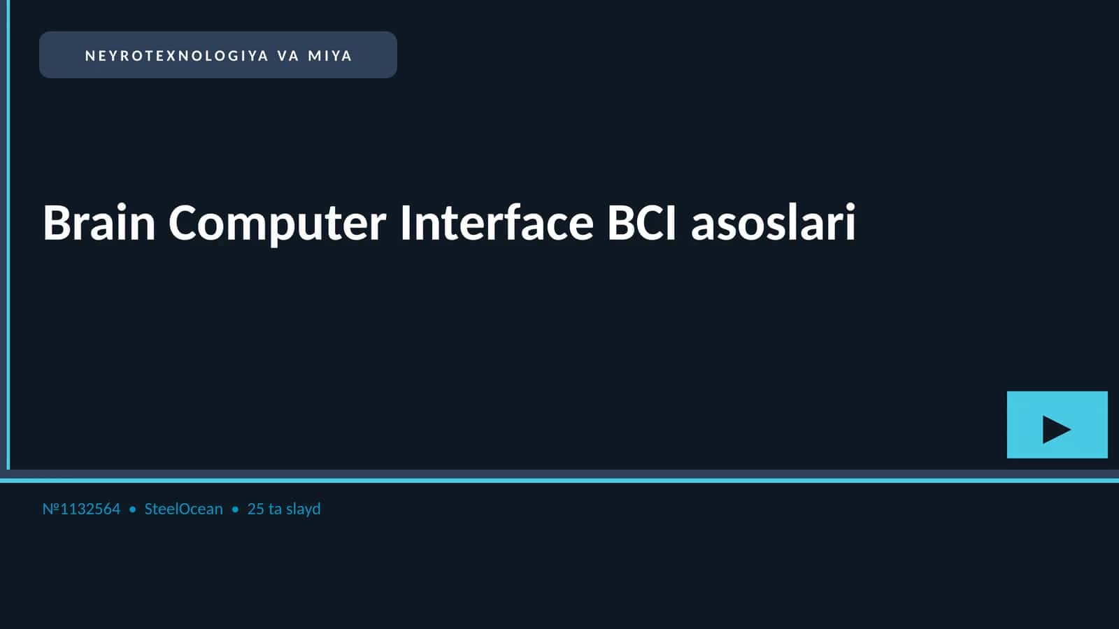 Neyrotehnologiya va Miya 1