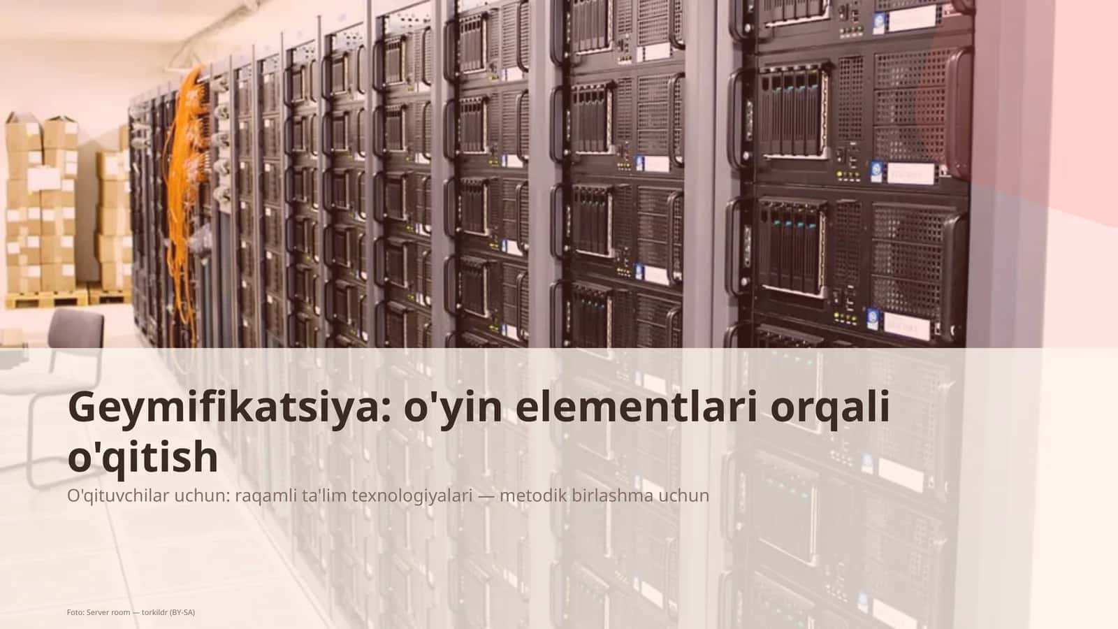 Geymifikatsiya: o'yin elementlari orqali o'qitish 1