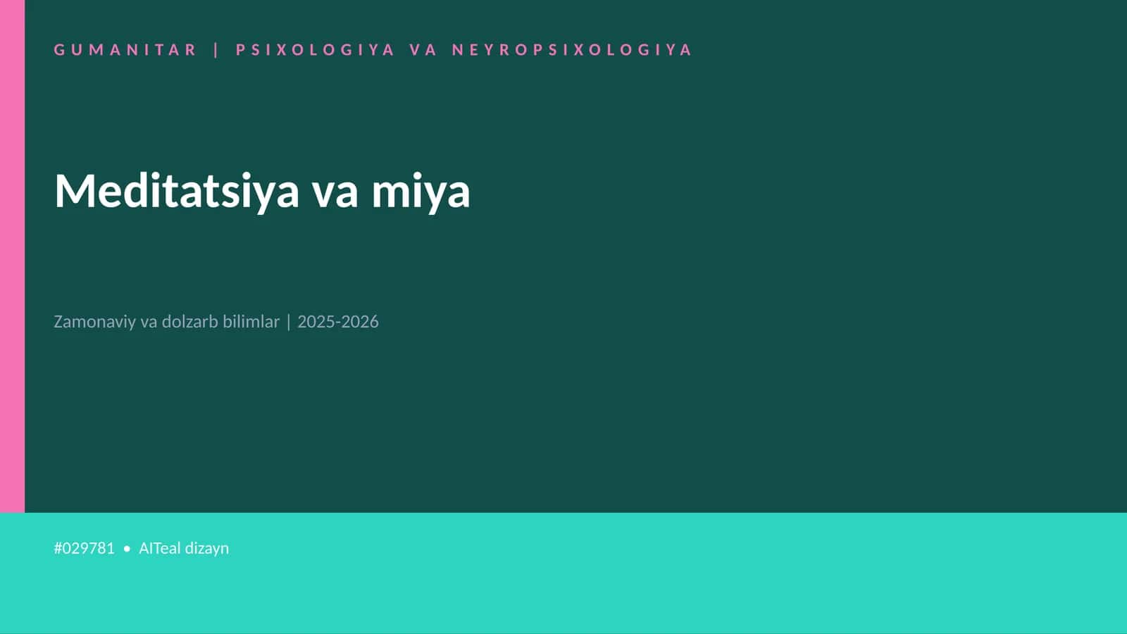 Meditatsiya va miya 1
