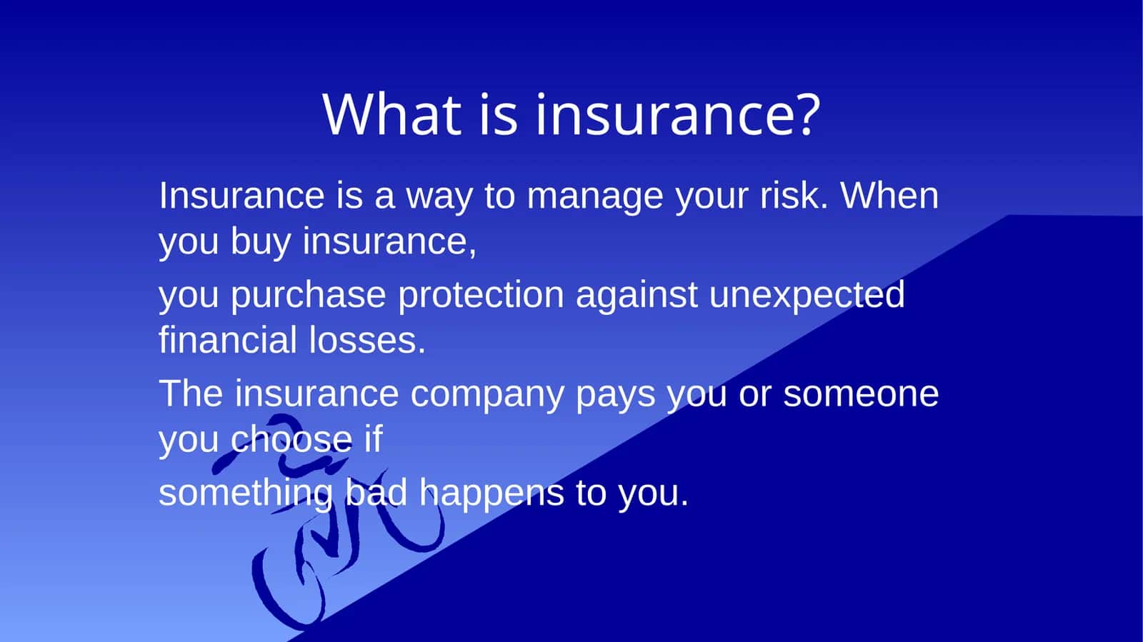 What is insurance? 1