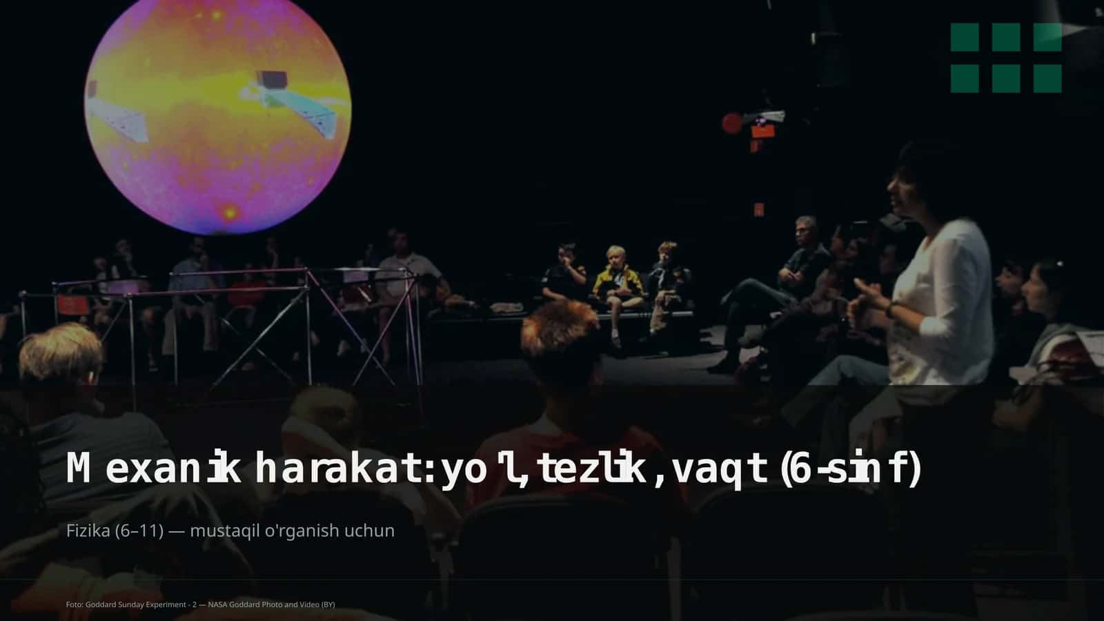 Mexanik harakat: yo'l, tezlik, vaqt (6-sinf) 1