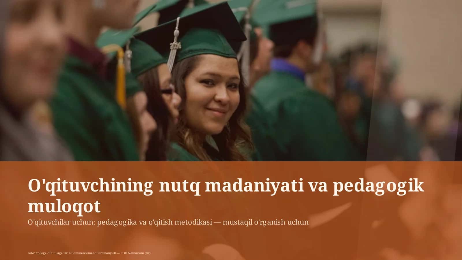 O'qituvchining nutq madaniyati va pedagogik muloqot 1