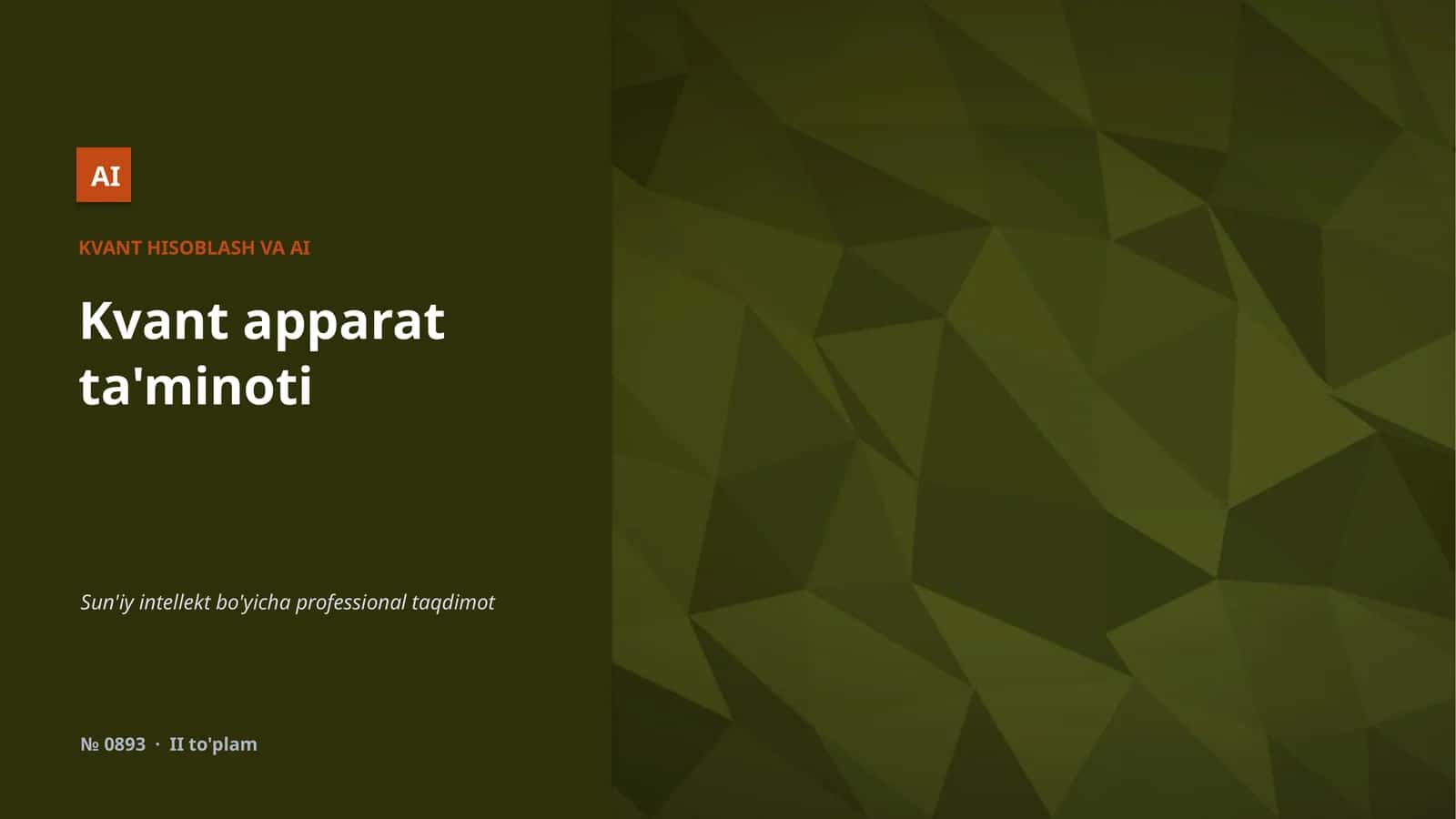 KVANT HISOBLASH VA AI 1