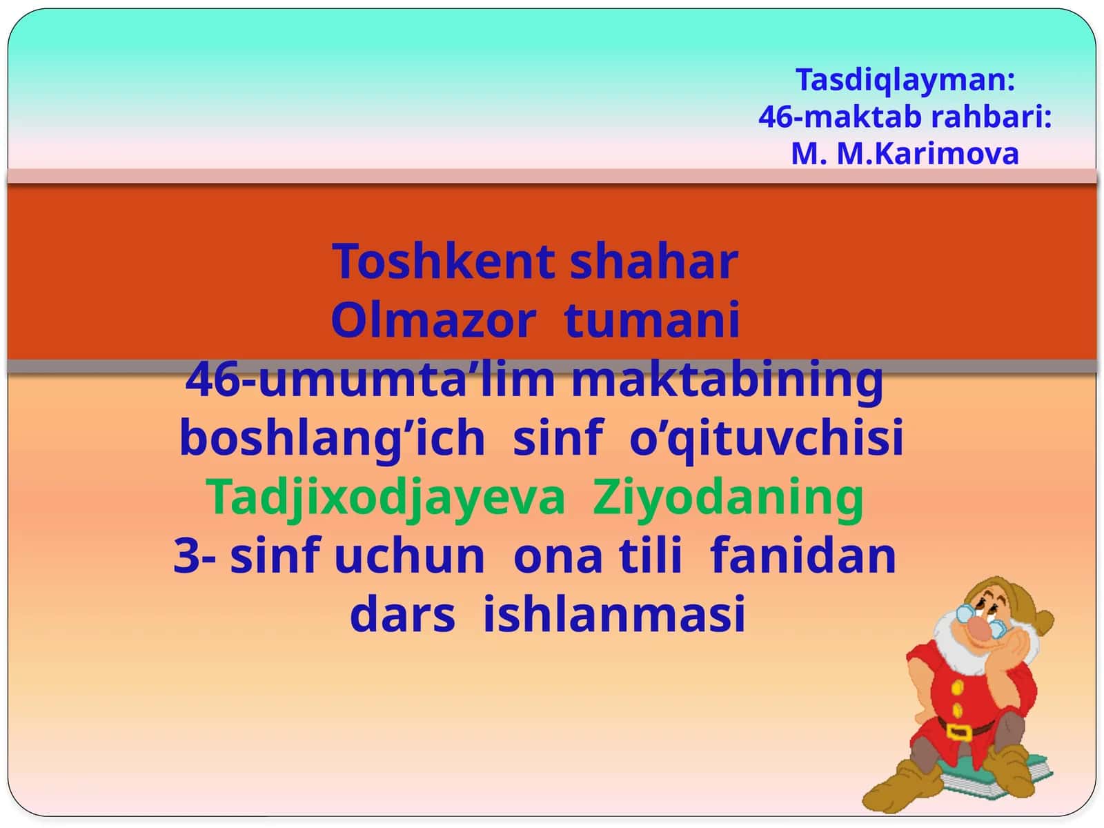 Fe’larni aniqlang 1
