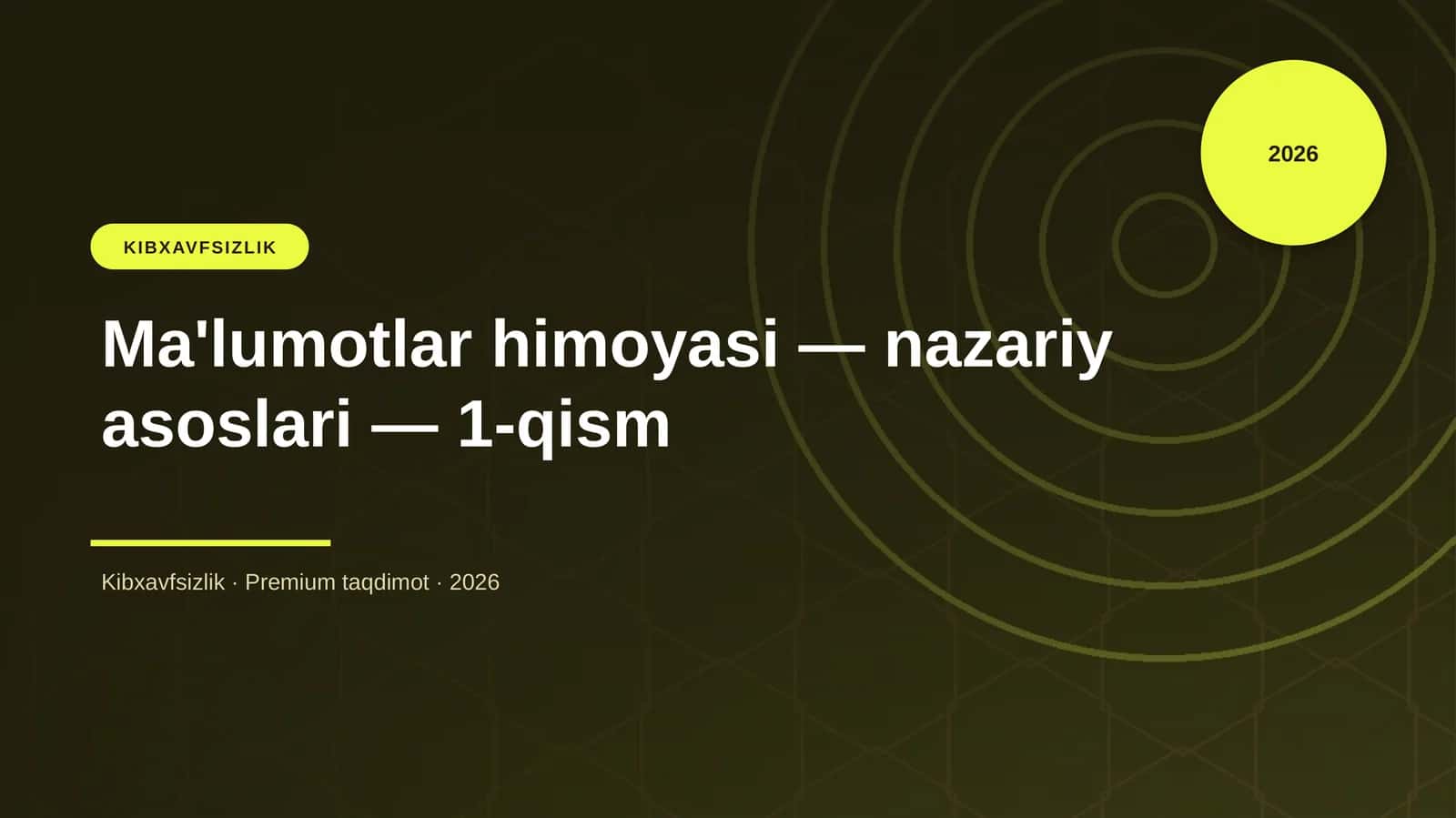 Kibxavfsizlik 1