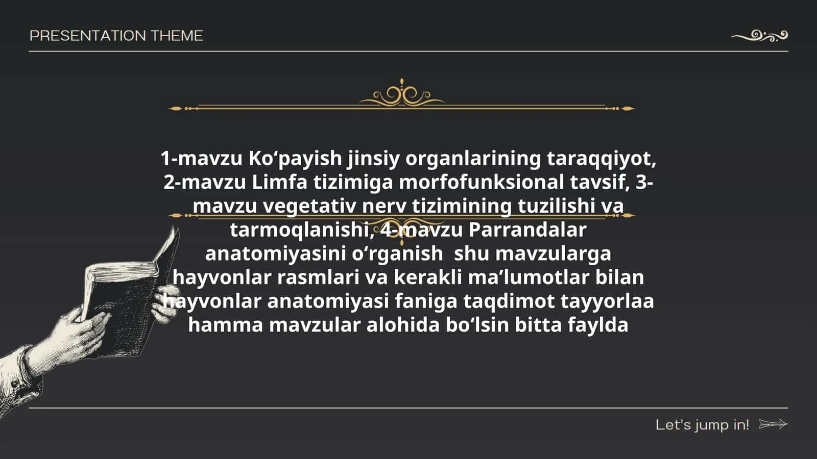 Hayvonlar anatomiyasi 1