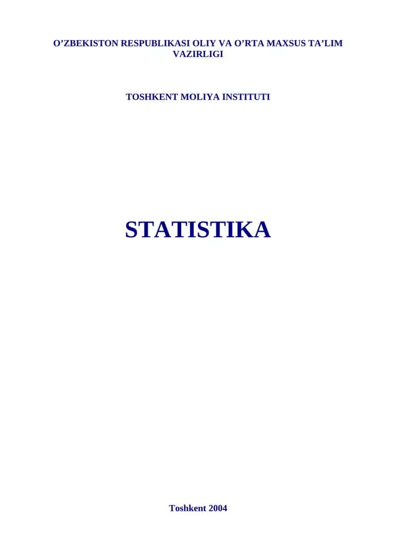 STATISTIKA 1