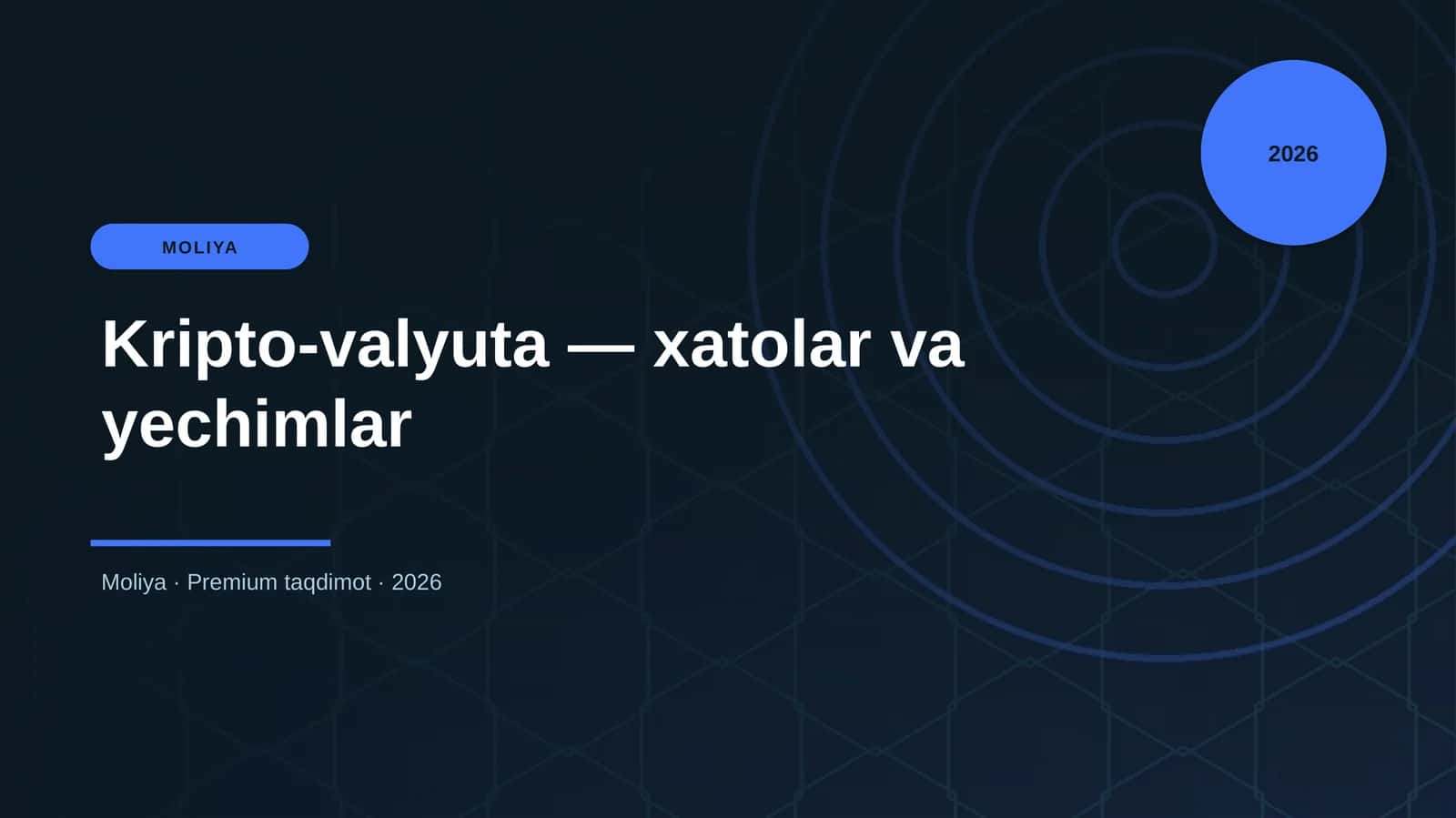 Kripto-valyuta — xatolar va yechimlar 1