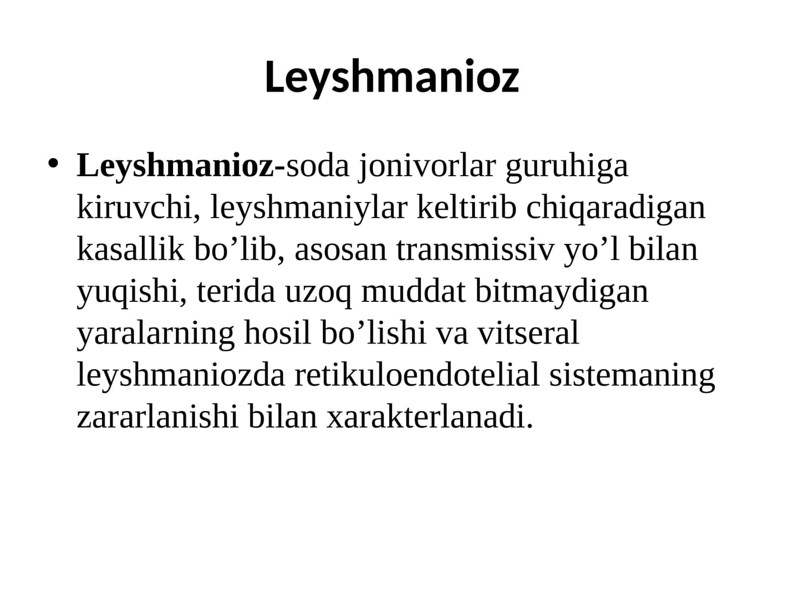 Leyshmanioz 1