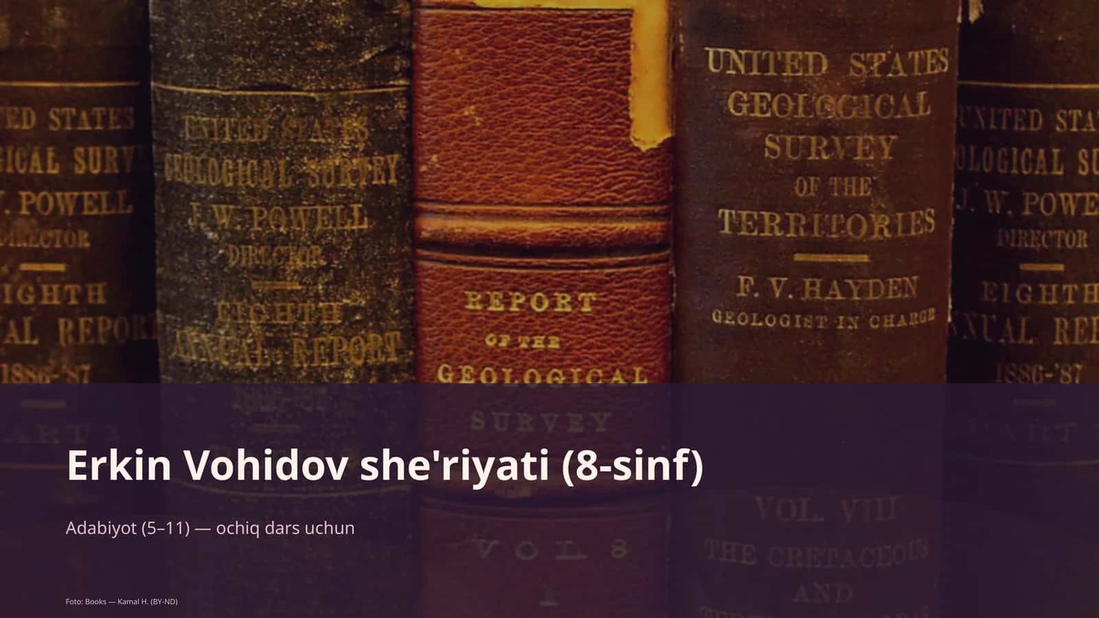 Erkin Vohidov she'riyati (8-sinf) 1