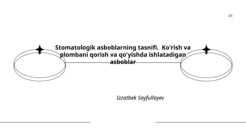 Stomatologik asboblarning tasnifi 1
