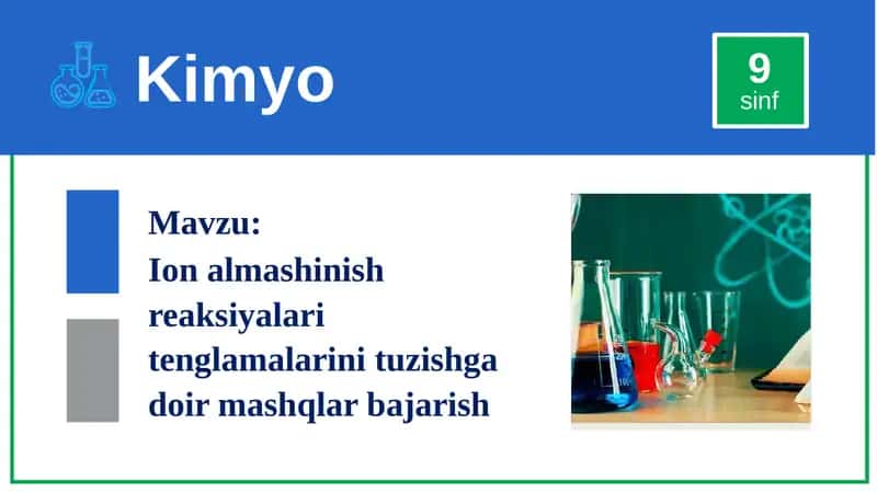 Kimyo 1