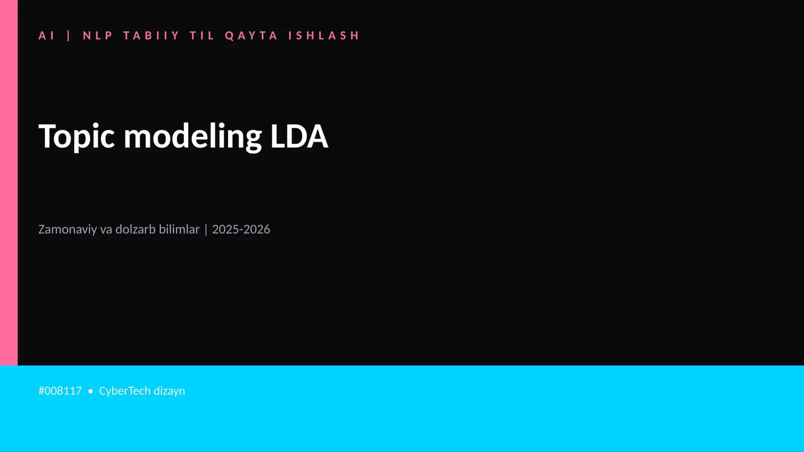 AI | NLP TABIIY TIL QAYTA ISHLASH 1