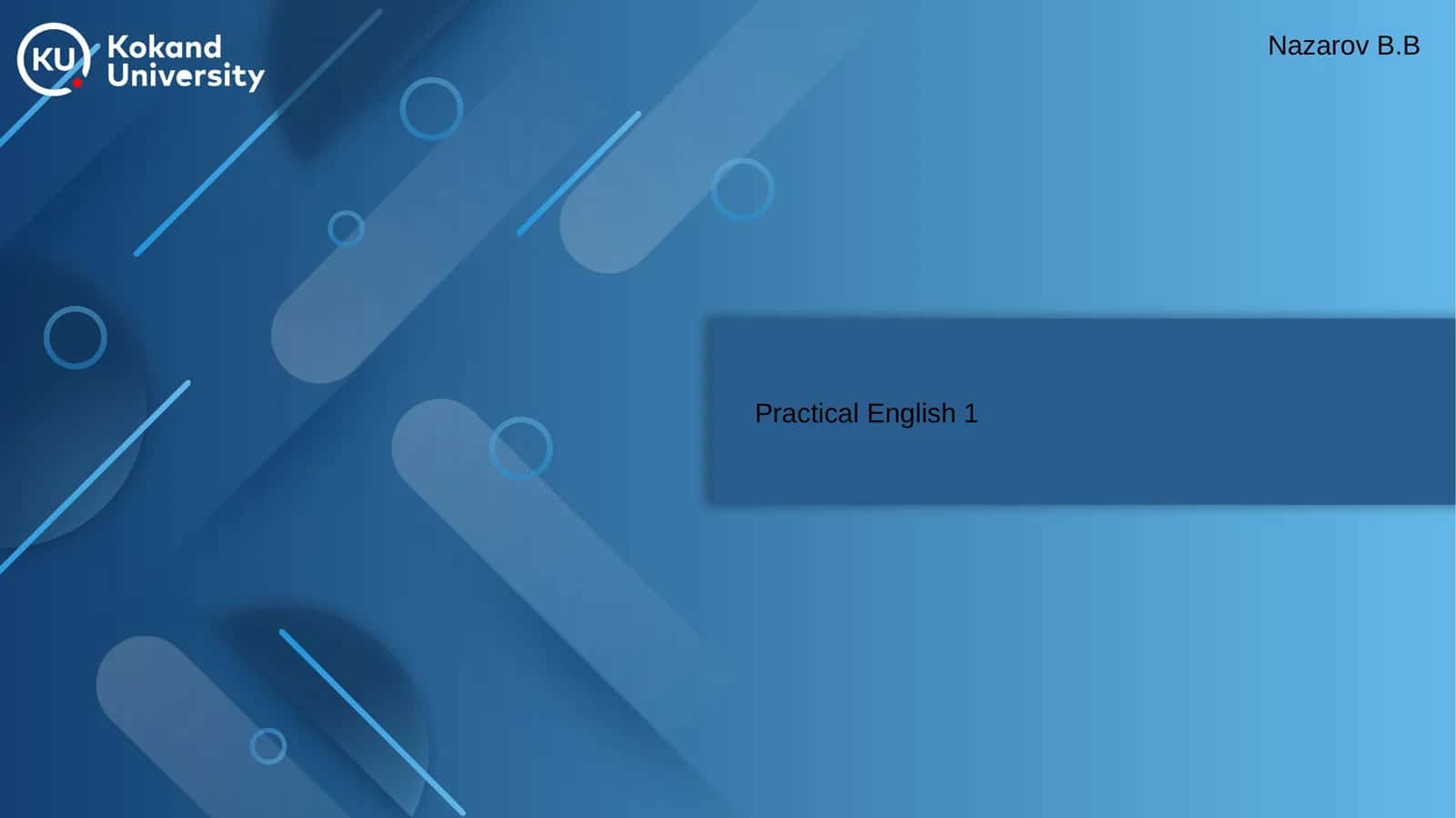 Practical English 1 1