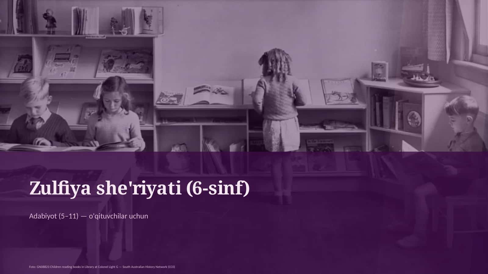 Zulfiya she'riyati (6-sinf) 1