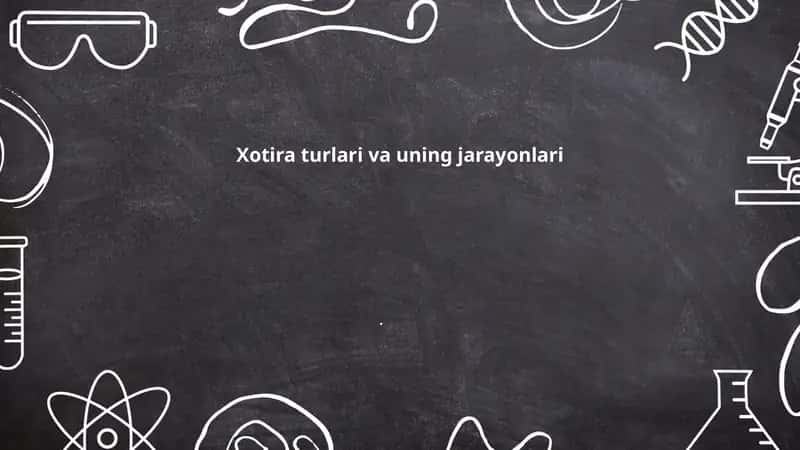 Sensor xotira va uning xususiyatlari 1