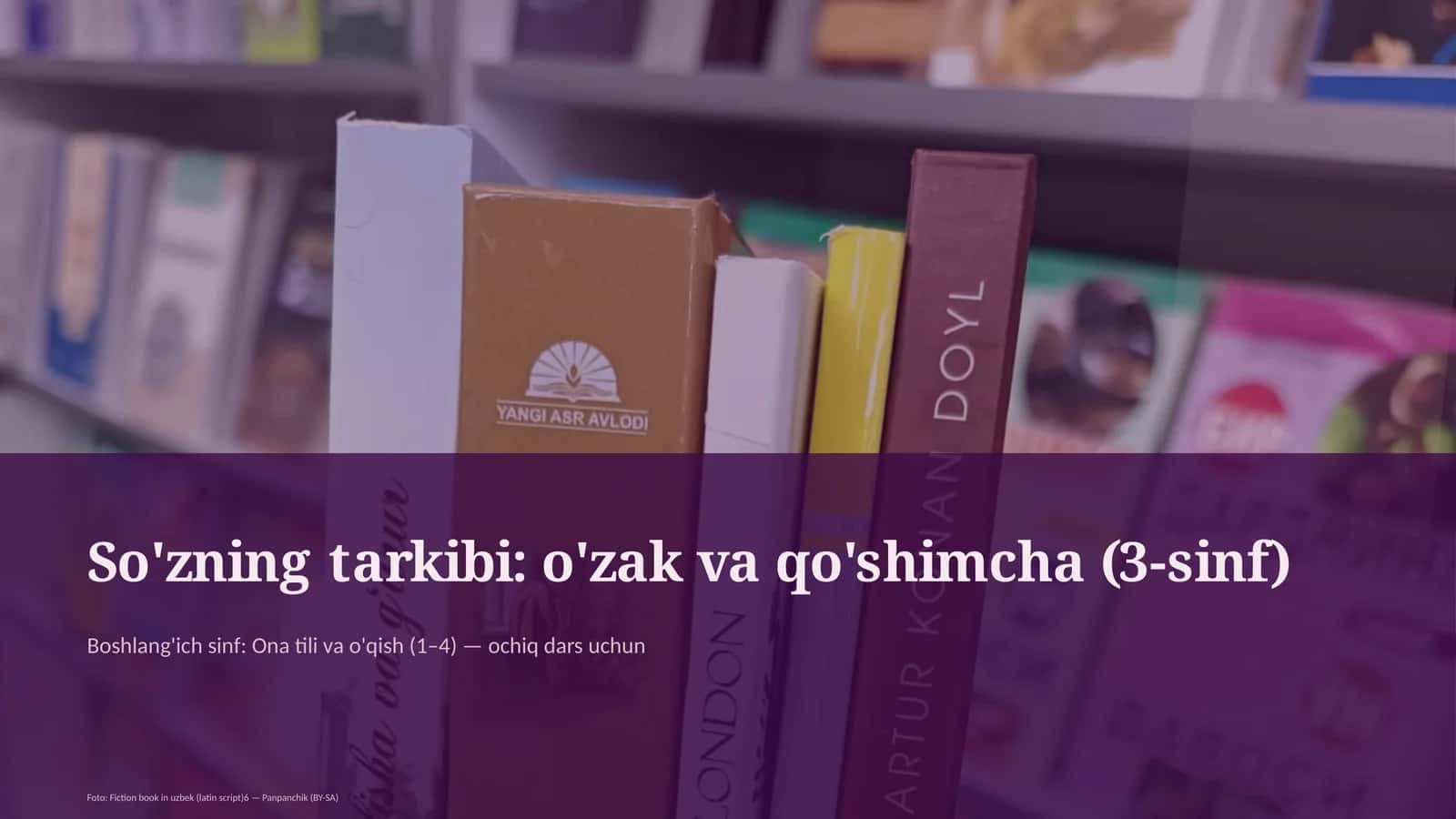 So'zning tarkibi: o'zak va qo'shimcha (3-sinf) 1