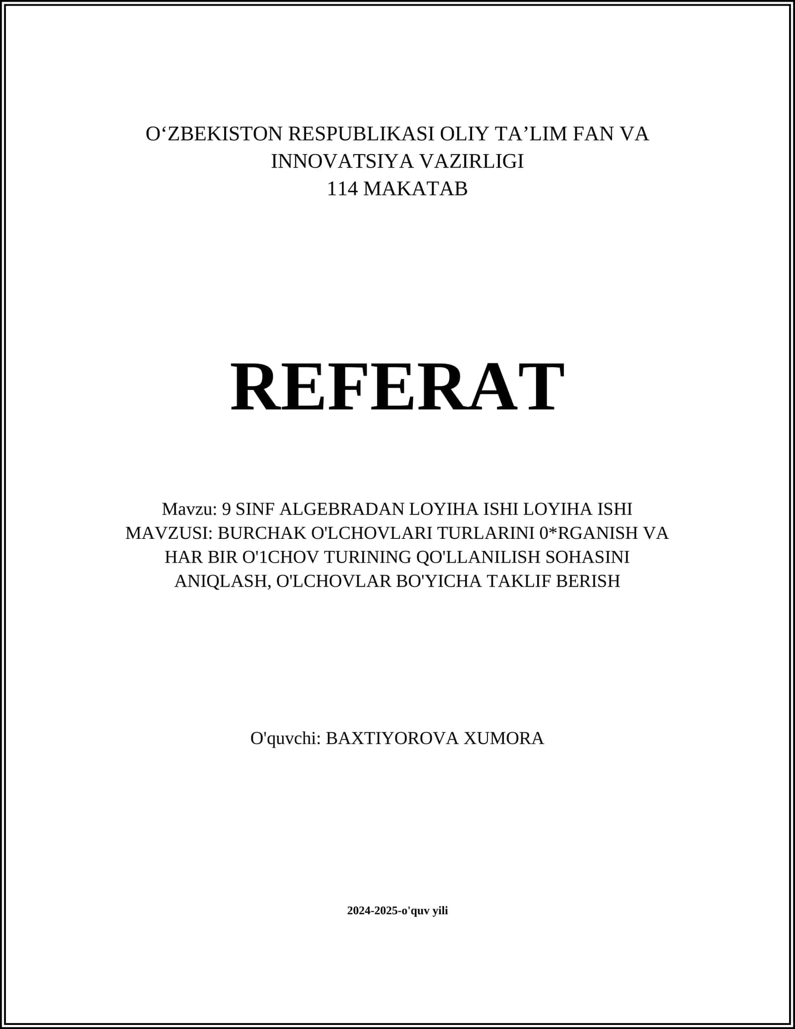 Burchaklar Turlari 1