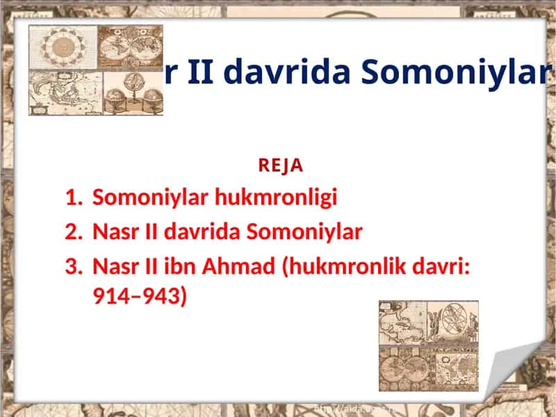 Nasr II davrida Somoniylar 1