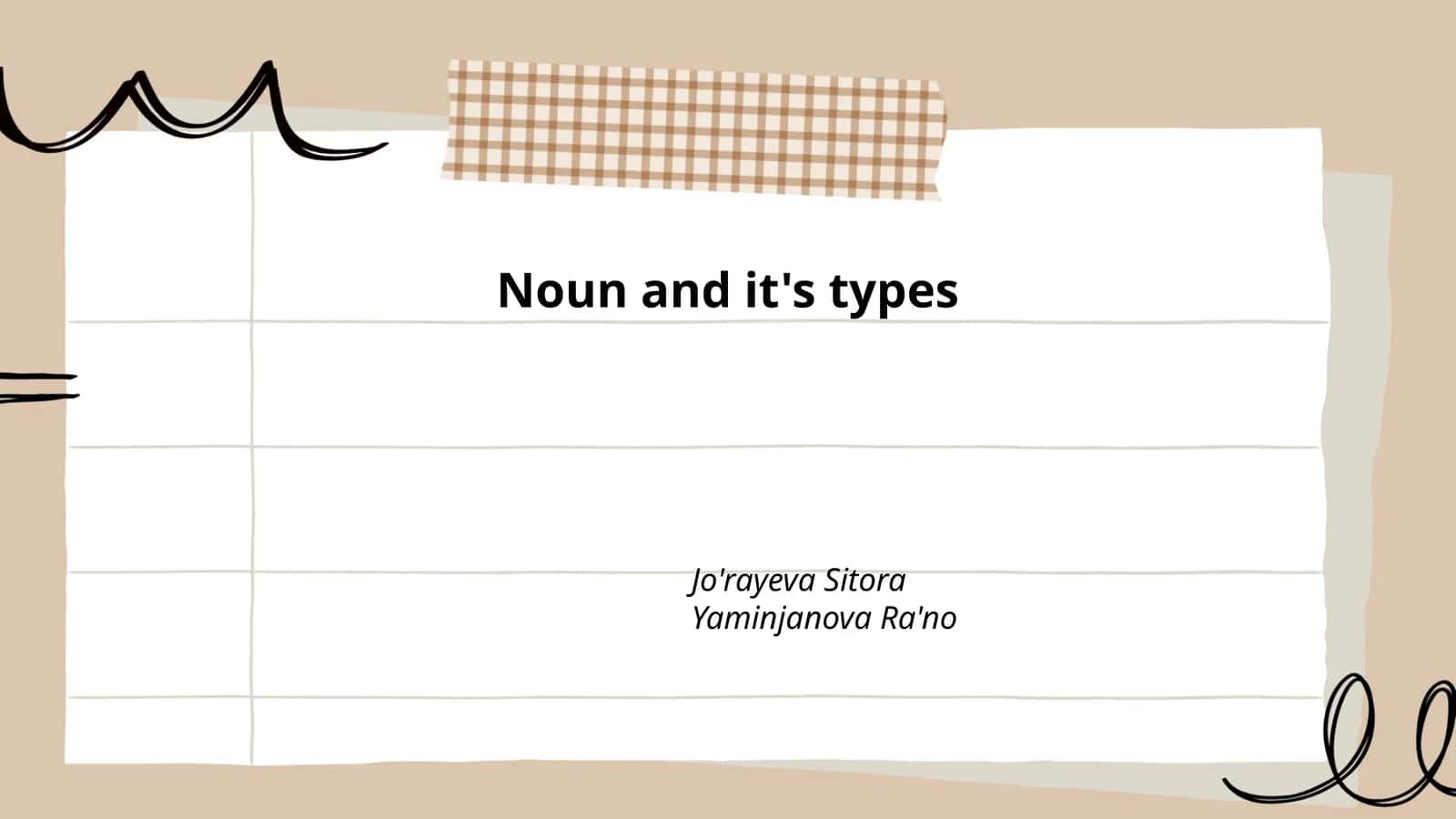 Noun and it's types 1