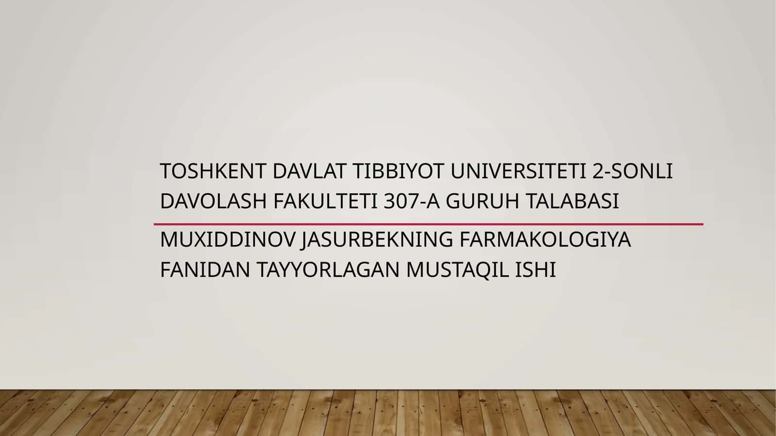 Kardiopritektorlar va Metabotrop Vositalar 1