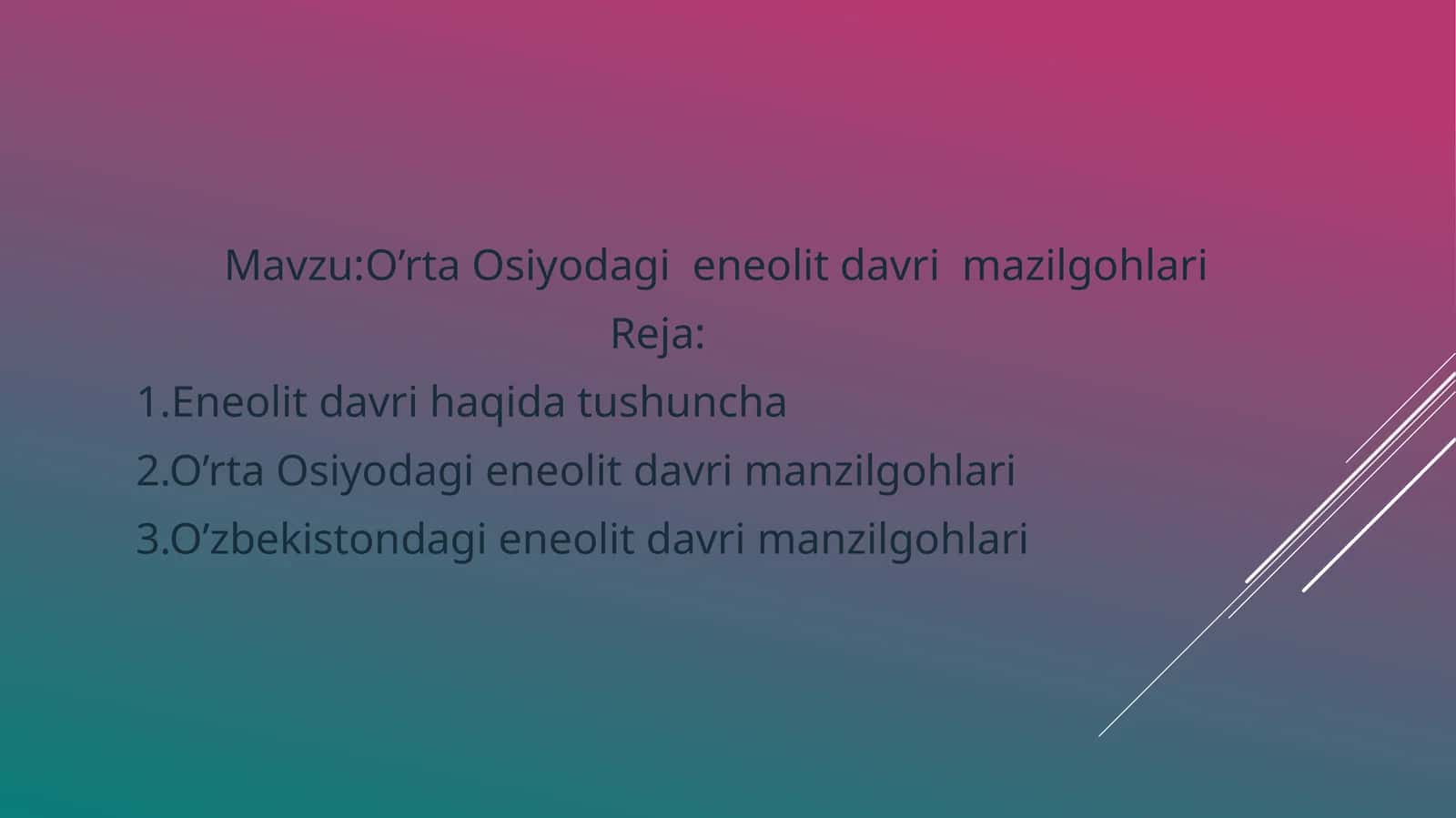 O’rta Osiyodagi eneolit davri mazgohlari 1